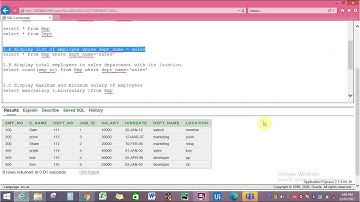 Practical No -9: Write Query using Inner and Outer Join