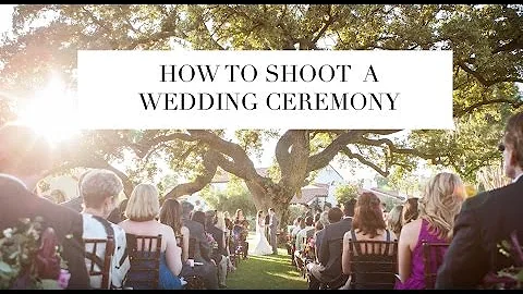 How To Photograph A Wedding Ceremony