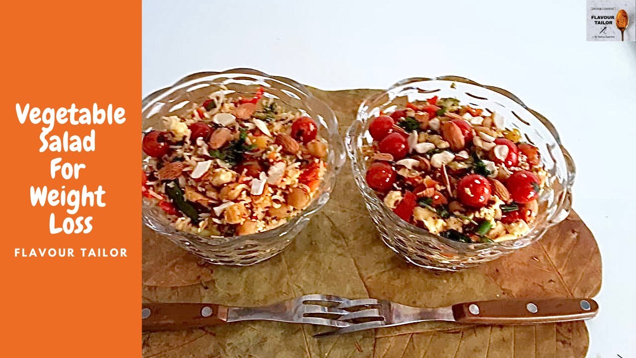Vegetable Salad Recipes For Weight Loss In Hindi/Mix Vegetable Rice