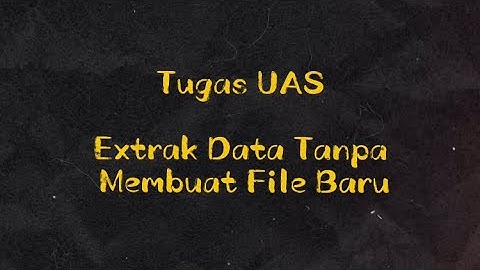 cara mudah!!! EXTRACT DATA TANPA MEMBUAT FILE BARU pada ACL : Audit Command Language