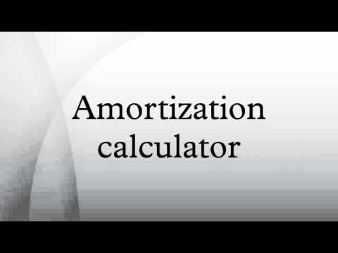 Amortization calculator - YouTube
