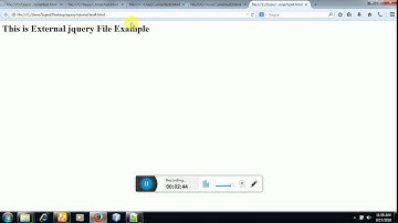 Part-5 External  Jquery File using in HTML
