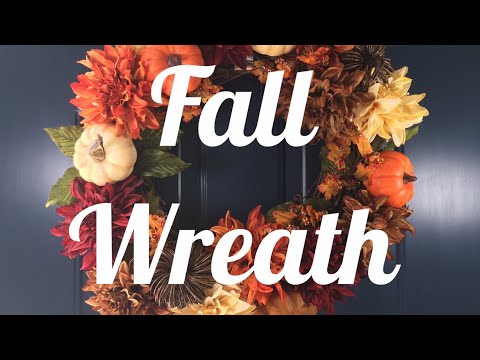 How to make a fall wreath DIY