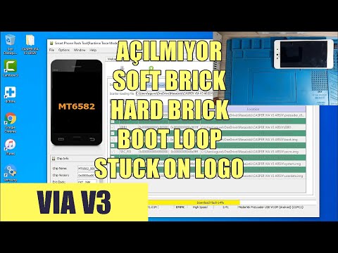 CASPER VIA V3 DOES NOT OPEN! MT6582 STOCK ROM | SOFT BRICK | STUCK ON LOGO FIX