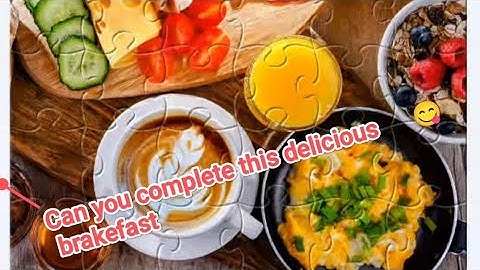 Most Satisfying Breakfast Jigsaw Puzzle 🍳 | Relaxing ASMR Food Puzzle Challenge | PUZZLEMASTER1122