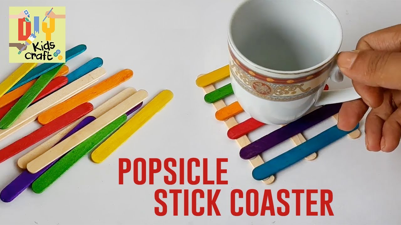 Popsicle Stick Coaster Craft