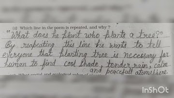 Treasure Trove Workbook Answers |The Heart Of The Tree | Chapter 1| Poem | Icse Class 10th