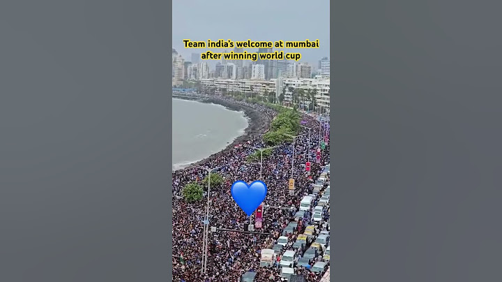 Team india’s welcome at mumbai after winning the world cup❤️ #india #mumbai #worldcup #t20worldcup