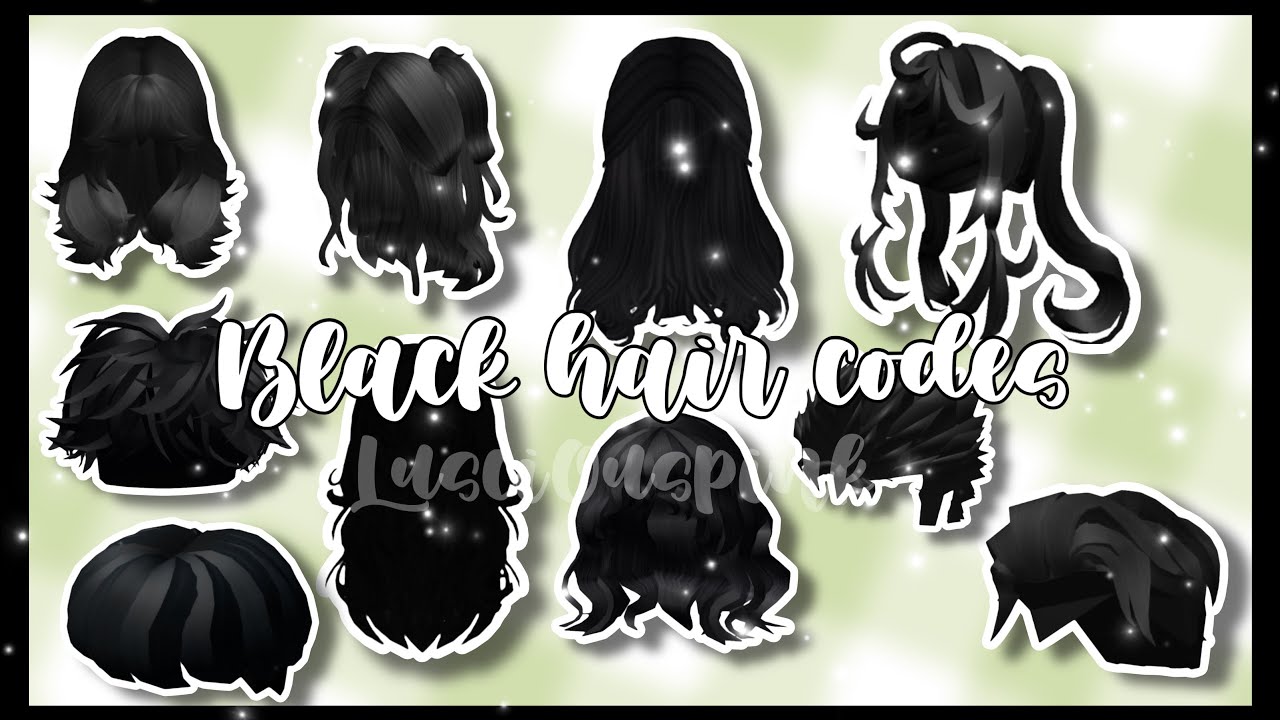 Black Hair Codes For Roblox & Bloxburg 