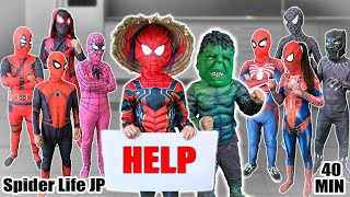 困難でも🕷️🦸‍♂️小さなスパイダーマンと🟢💪ハルクは皆を