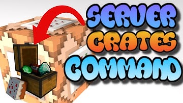 Minecraft Command Block Creation Tutorial (Server Crates) MCPE/XBOX ONE/WINDOWS 10