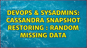 DevOps & SysAdmins: Cassandra snapshot restoring : random missing data (2 Solutions!!)