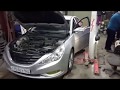 Осмотр цилиндров двигателя с помощью эндоскопа Hyundai Sonata VI (YF)