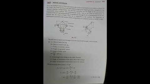 Porter governor ( Derivation discussion)