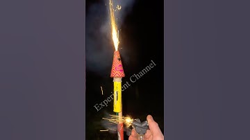 Rocket and Fountain experiment  #fireworks #rocket #fountain #trick