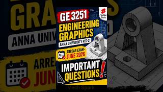 GE 3251 EG important questions #annauniversity #regulation2021 #shorts #engineeringgraphics