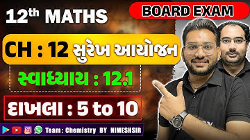 Std 12 Maths CH 12 સુરેખ આયોજન Exercise 12.1 Que 5 to 10 | Board Exam 2026