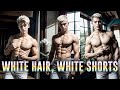 WHITE HAIR, WHITE SHORTS [AI Art Lookbook] #aiart #ailookbook #aimodel