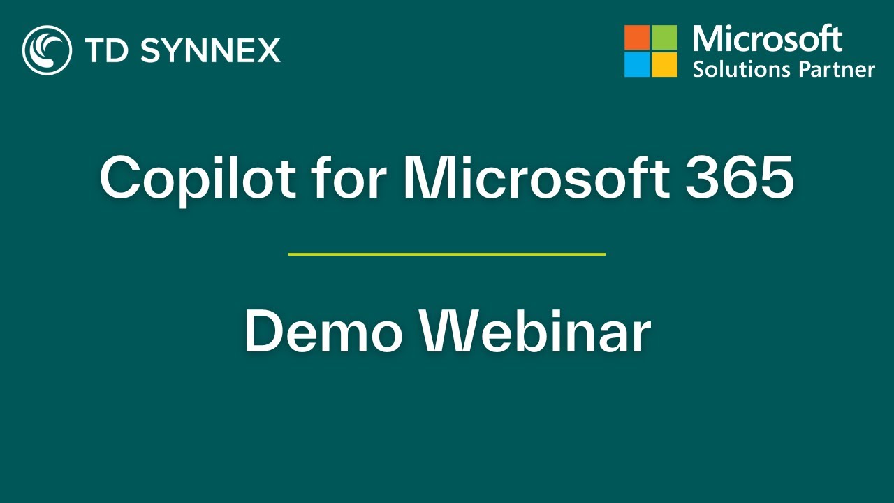 Copilot for Microsoft 365 Demo Webinar - YouTube