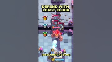 DEFEND THIS PUSH WITH LEAST ELIXIR😄😃