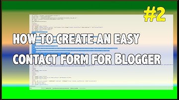 How to create an easy contact form for Blogger