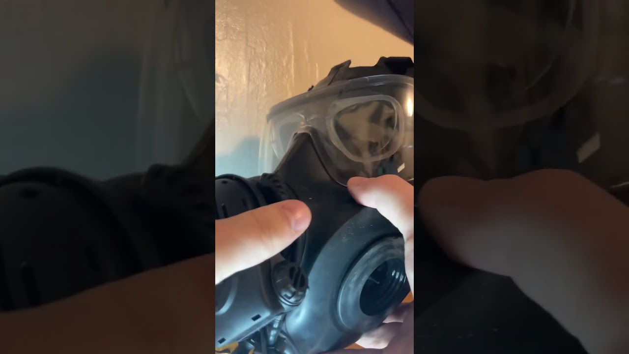 Installing an Avon FM53 Gas Mask Voice Projection Unit (VPU