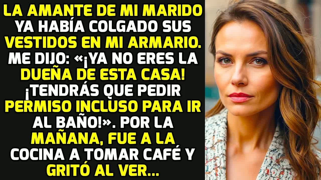 La Amante De Mi Marido Ya Estaba Colgando Vestidos En Mi Armario Pero Por La Mañana.. HISTORIAS VIDA