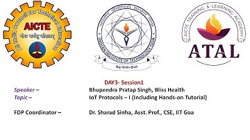 Day3-Session1- IoT Protocols - I (Including Hands-on Tutorial), Bhupendra Pratap Singh, Bliss Health