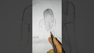 How To Draw A Backside Sitting Girl Drawing Toturial Step By Step 😑 #shorts #shortfeed #viral