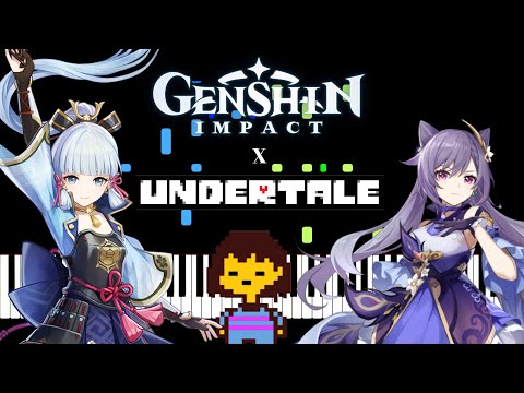 Genshin Impact X Undertale - Melodious Flute/Her Legacy/Waterfall - Piano Cover (MaruPiano Arr.)