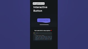 Interactive Button html css #coding #learnhtml5andcss3