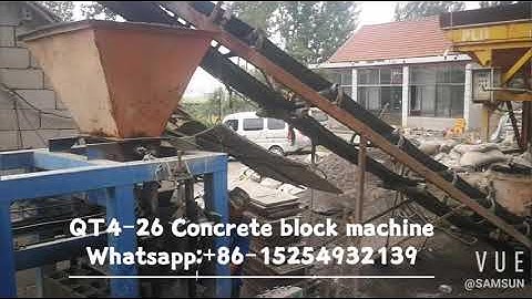QT4-26 concere block machine, semi Automatic block making machine, brick making machine