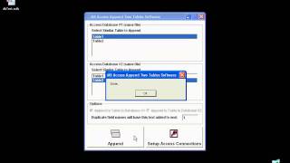 How To Use MS Access Append Two Tables Software.avi