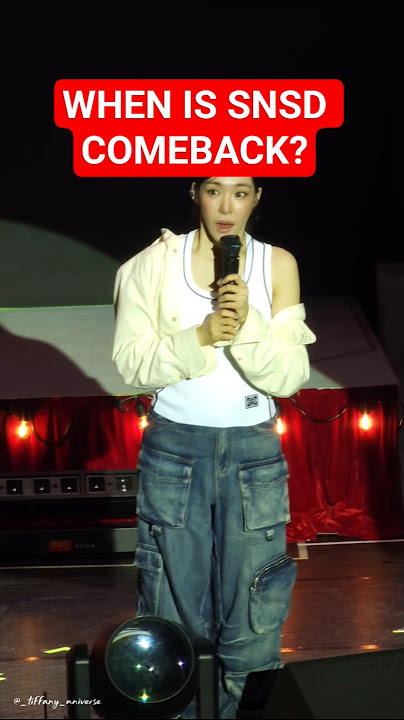 👤: When is Soshi's Comeback?! #shorts #tiffanyyoung #snsd