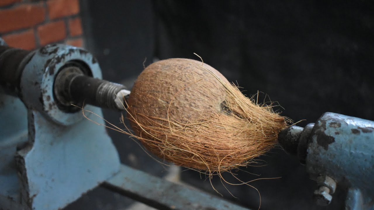 Coconut Transformation – Lathe Turning Like Never Before !!