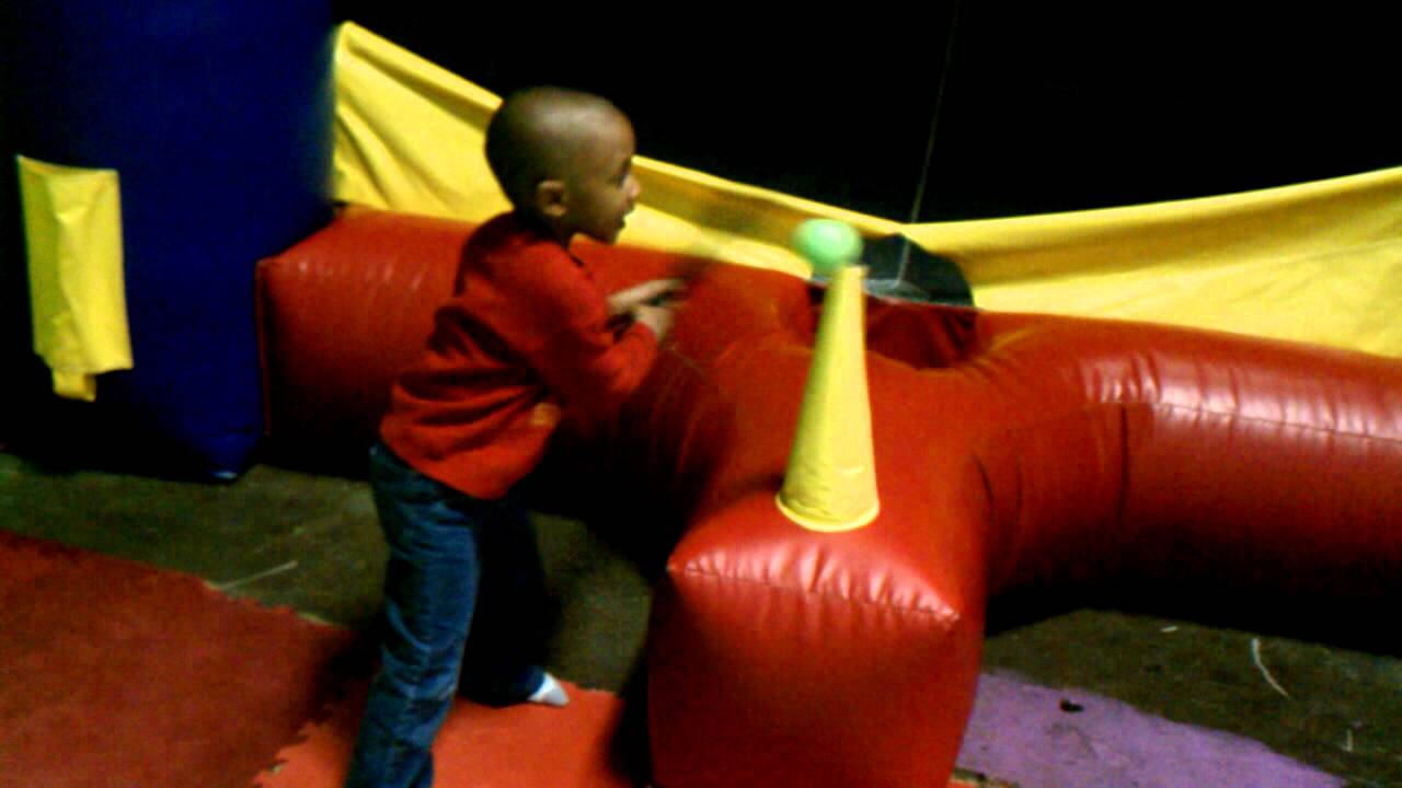 Bounce house baseball