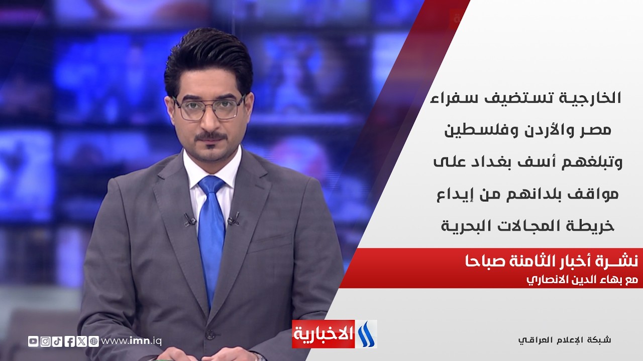 الخارجية تستضيف سفراء مصر والأردن وفلسطين  في نشرة  الـ 8 مع بهاء الدين الانصاري