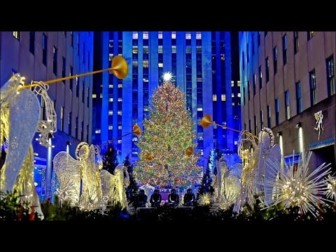 New York LIVE Manhattan Christmas Tree Rockefeller Center | Times ...