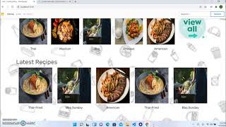food blog with Node.js and MongoDB