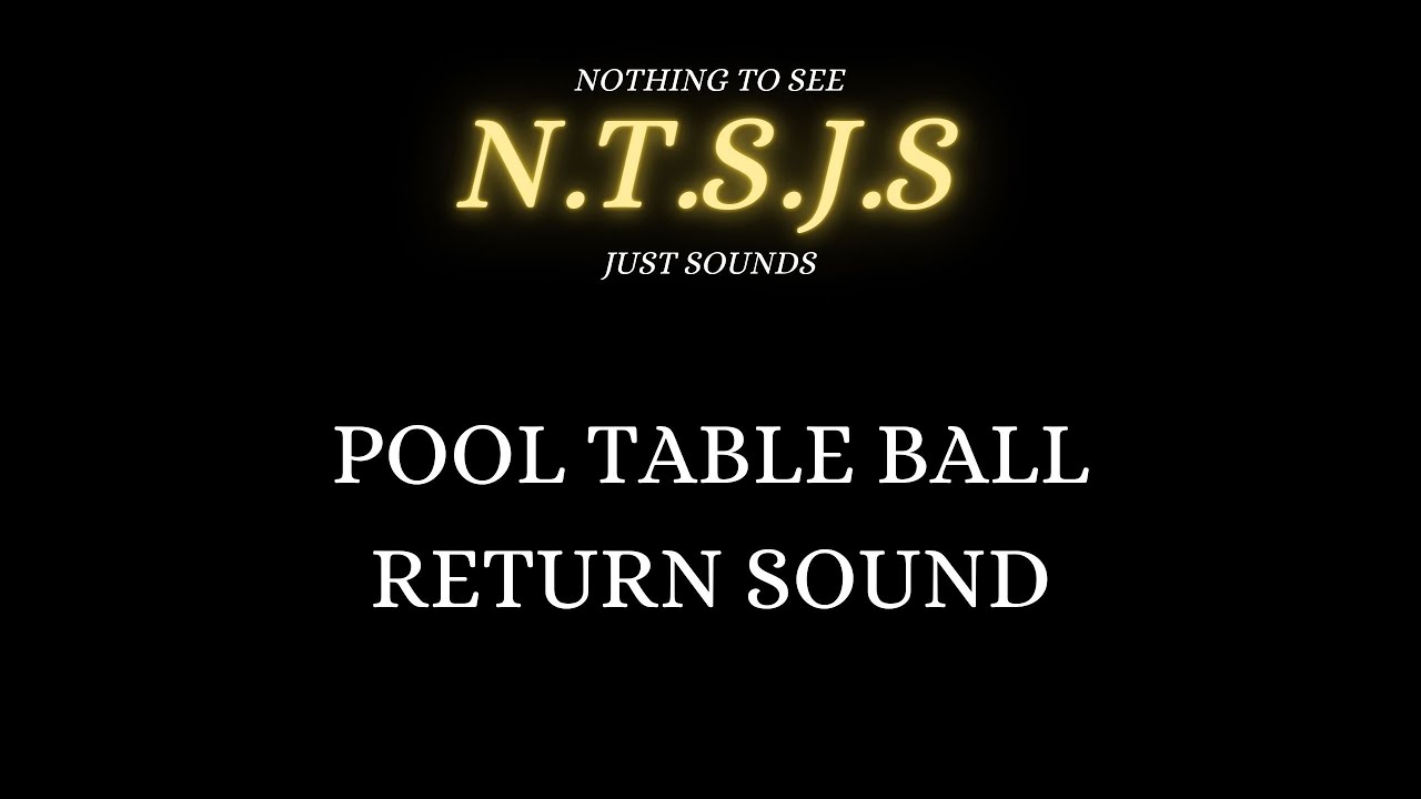 1 Minute of Pool Table Ball Return Sound