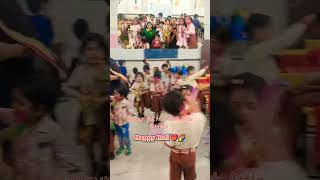 #Happy Holi #Colourful Holi with little colour ful flowers 😊🌈Pyar ki holi