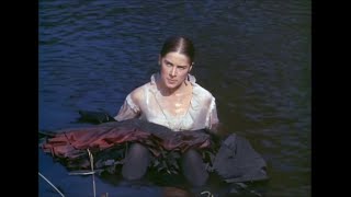Joan Hackett gets pushed into the lake - Bonanza (S6E17, 1965)