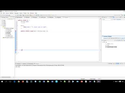 A simple constructor program in java