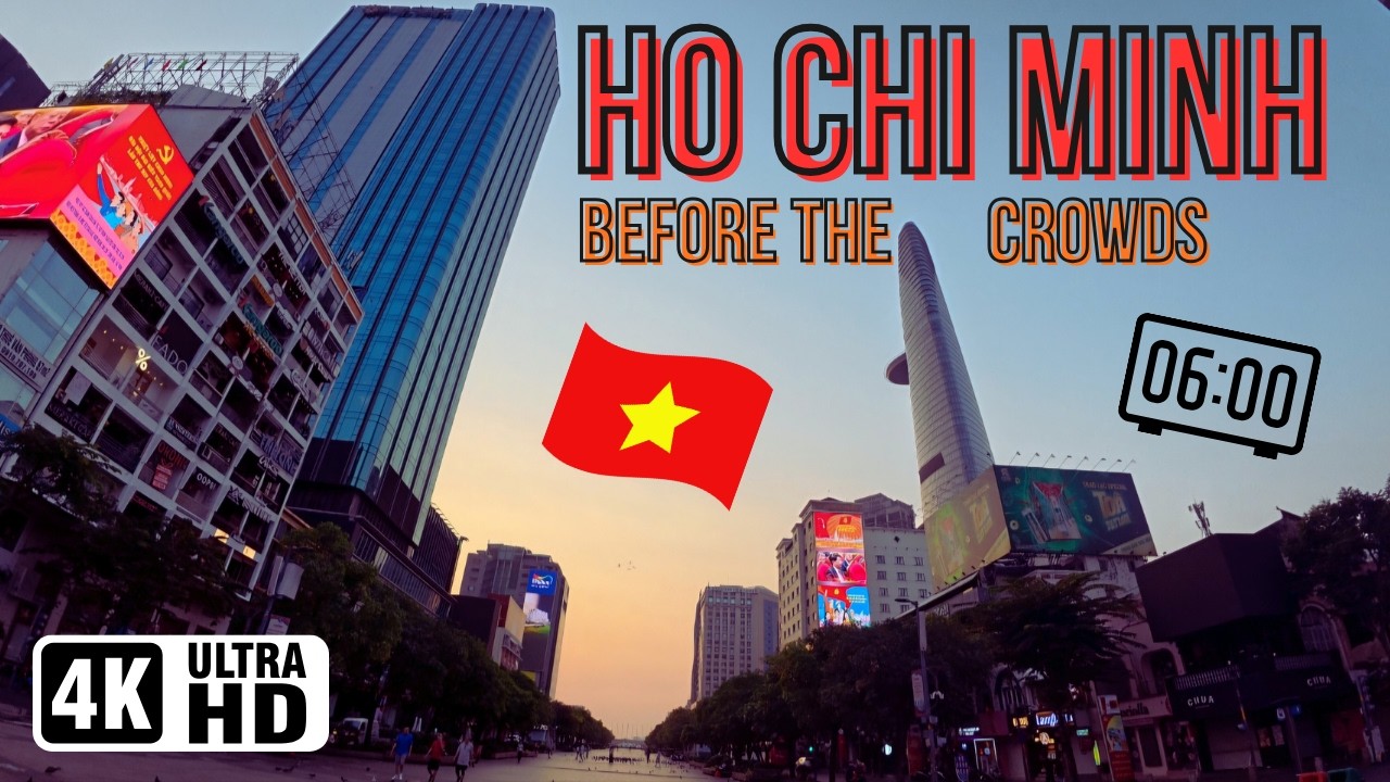 [AMSR] SAIGON Wakes Up: SUNRISE WALKING TOUR in Ho Chi Minh City [4K] 🇻🇳🌅