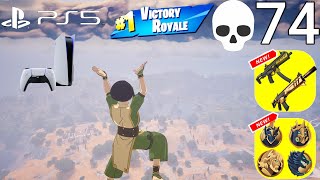 PS5 74 Elimination Solo vs Squads WINS Full Gameplay  NEW Fortnite Season 2! (4K 120FPS)