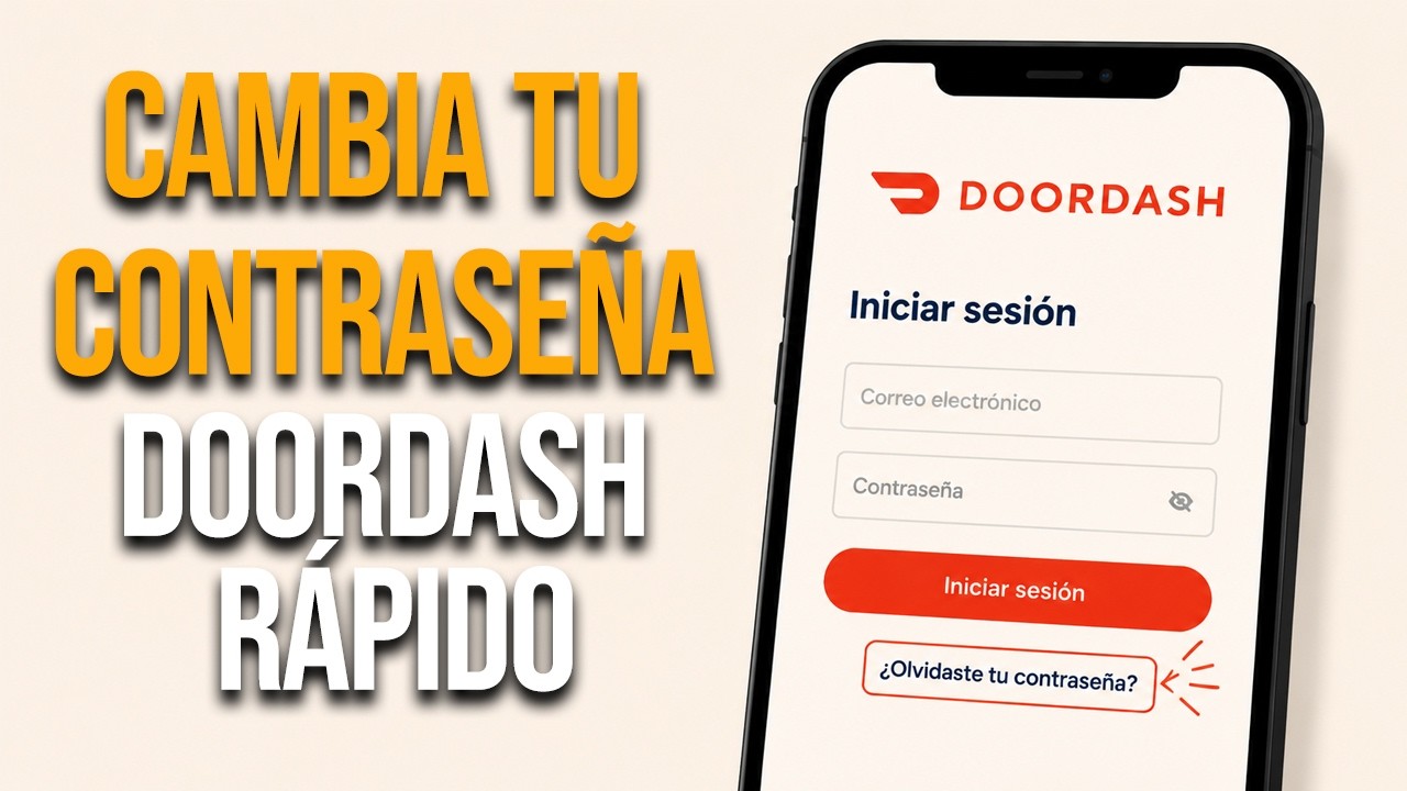 Cómo cambiar tu contraseña en DoorDash paso a paso
