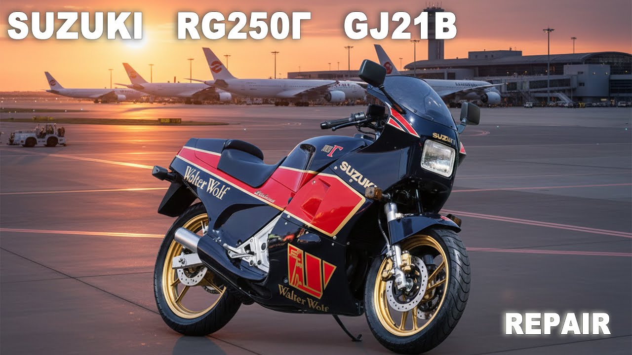 バイクレストア】SUZUKI RG250Γ GJ21B - YouTube
