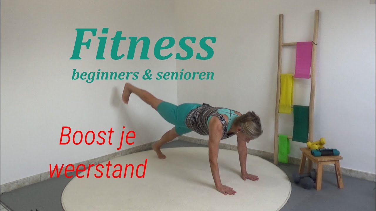 Onzuiver onbetaald adviseren Fitness oefeningen voor beginner senioren thuis - Spieren trainen - Full  body workout met Vera De - YouTube