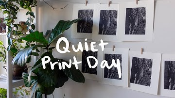 Printmaker Studio Vlog | Linocut Printing Process