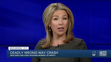 Dash cam footage from a deadly wrong-way crash